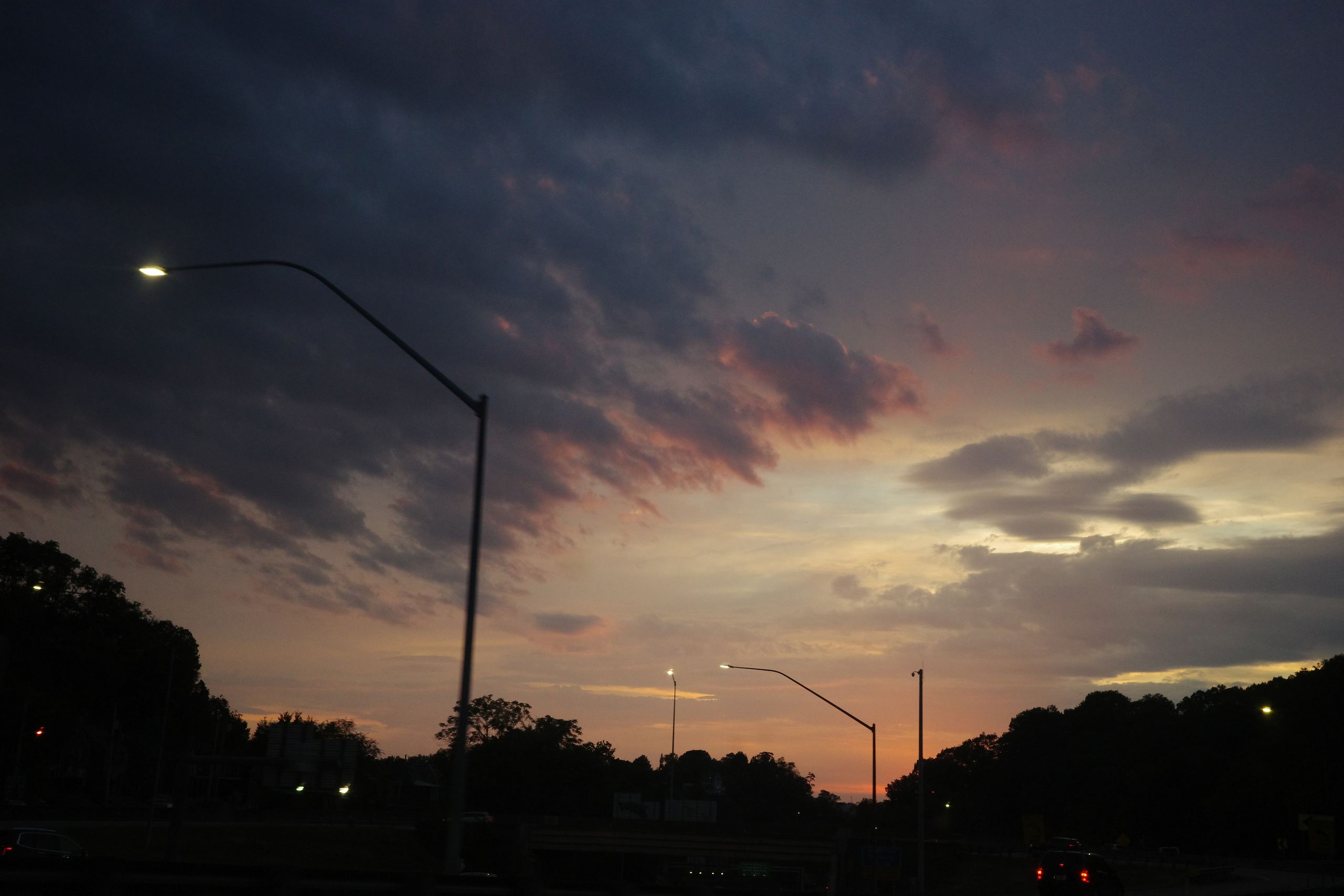 Neon light reflected on glass during a night walk.